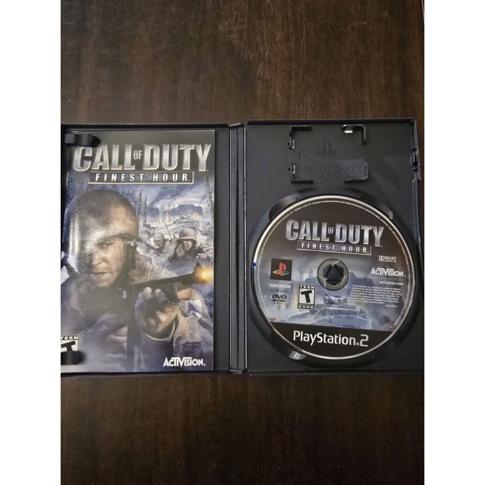 Call of Duty: Finest Hour (Black Label) - Playstation 2 PS2 Game - Tested - Picture 2 of 4